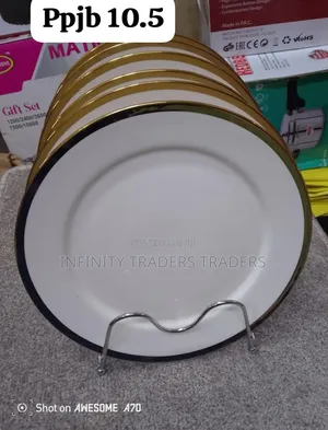 6 PCS Golden Plate
