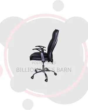 Modern Executive Leather Chair Padded Armrests Direct From Store