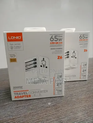 Ldnio Z6 65w Gan Universal Travel Adapter