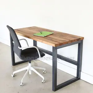 Office Table; 1.2/ 1.4 Meters Wooden Top Pc Home Office Table