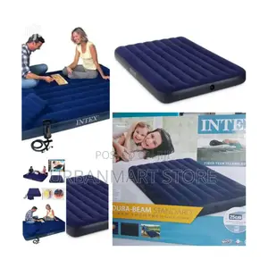 5x6 Inflatable Air Bed – Foldable Air Mattress for Guests, Travel
