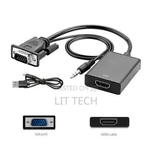 Vga to Hdmi Adapter Coverter (Male to Female) HDTV