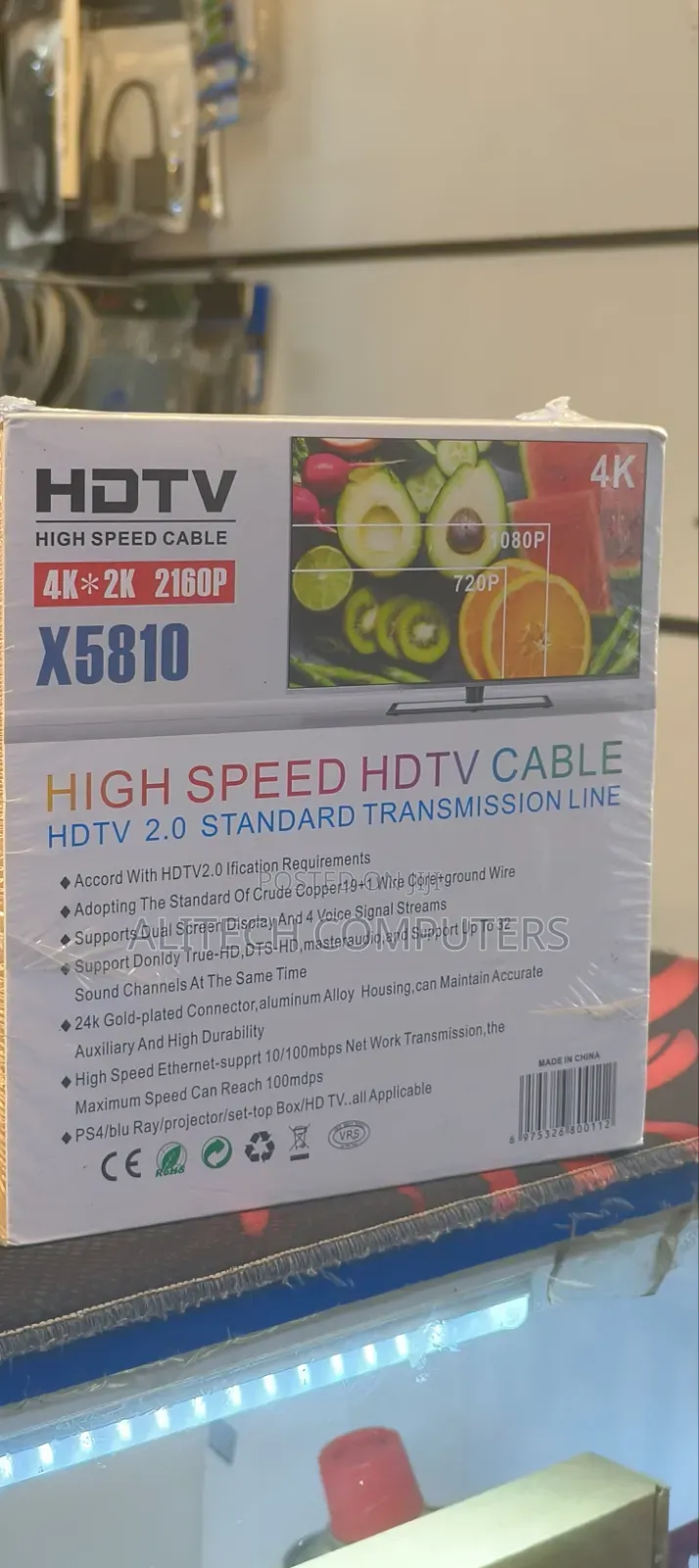 High Speed Hdmi Cables 2160p Resolution