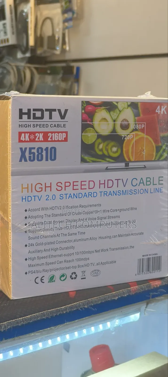 High Speed Hdmi Cables 2160p Resolution