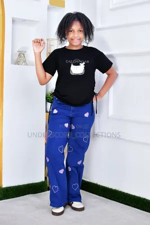Girls Mummy Jeans