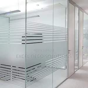 Frosted Film – Modern Corporate Branding for Glass Partitions
