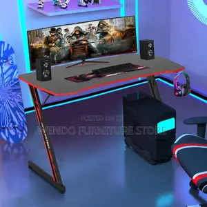 Office Table; 1200mm Desk With Led Lightings on Top