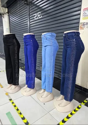 Girls Side Glitter Mummy Jeans for Adults and Children