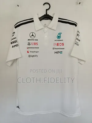 Mercedes F1 Polo White Shirt 2026.