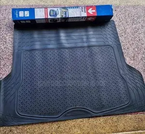 Black Rubber Boot Mat Non Slip Textured With Gridlines Helps to Trim