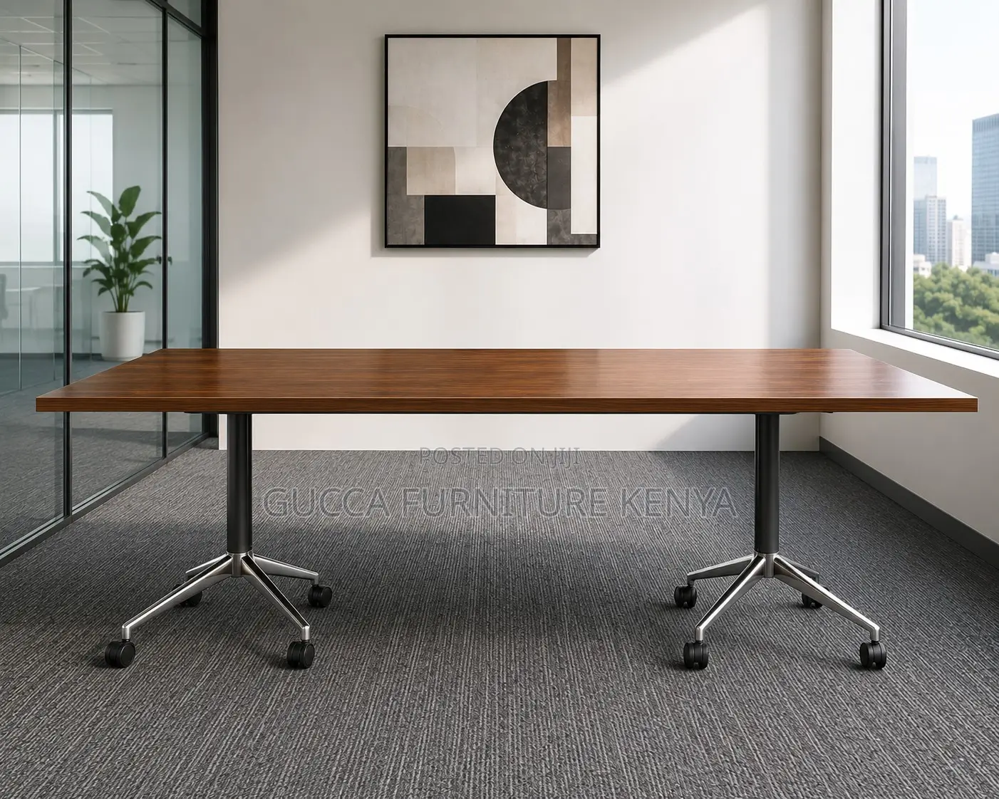 2.4m Folding Office Conference Table.