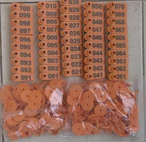 Orange 100 Pack Goat Tags