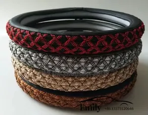 Universal Thread-Knitted Steering Wheel Cover to Enhsnce Grip