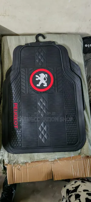 Peugeot Durable Flexible Black Rubber Floor Mats