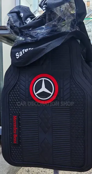 Mercedes Benz Floor Mats With Raised Ridges and Channels