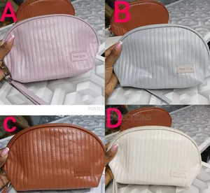 *Portable Makeup Bag, Waterproof Leather Pouch