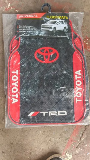 Toyota TRD Floor Mats With Distinct Black Diamond Plate Texture