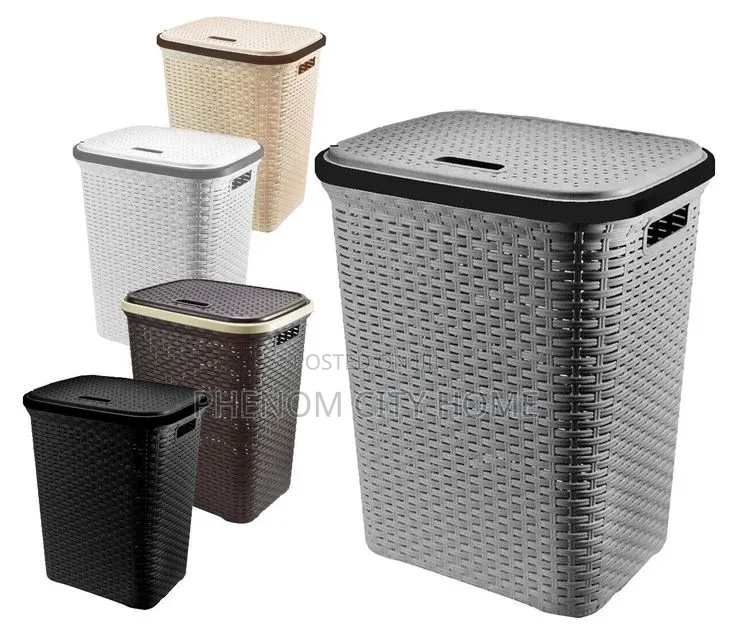 Laundry Basket With Lid Available