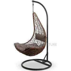 Brown Rattan Egs Swing Chair