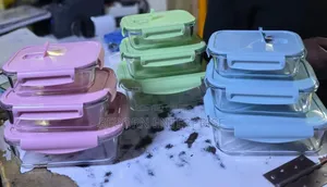3 PCS Borrosilicate Glass Storage Bowl