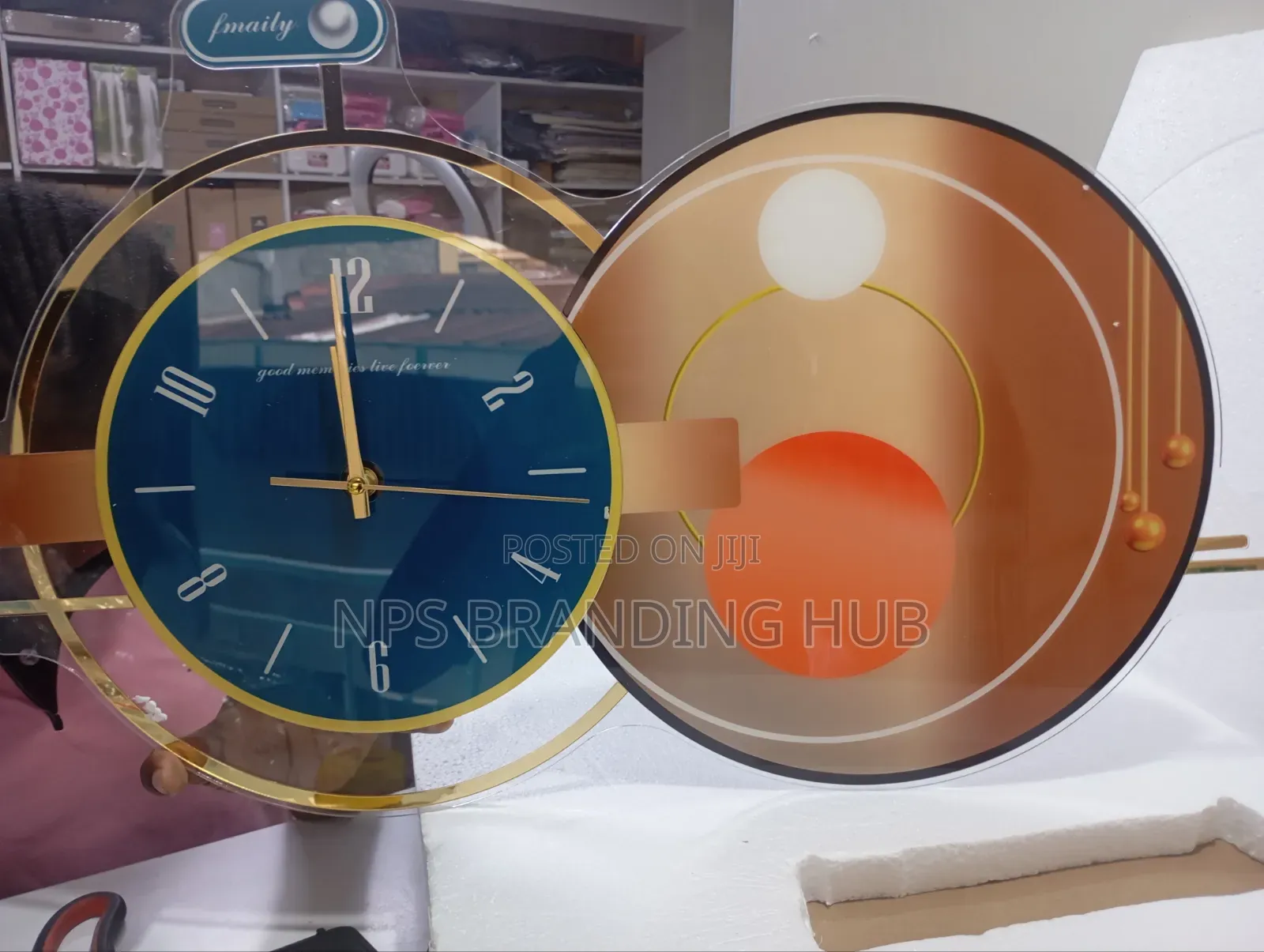 Luxury Decorative Wall Clock Tet