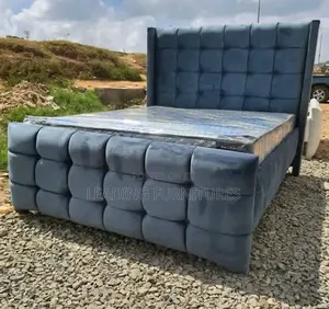 Super Quality King Size Bed 5x6 Harsh Gray +Mattress