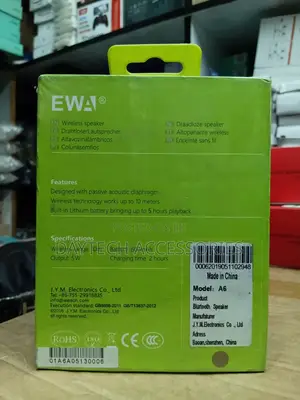 This Is an Ewa A6 Portable Bluetooth Speaker.