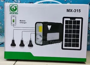 *Mx-315 Solarmax Solar Lighting System With 3 Ledbulbs Mobile Charging