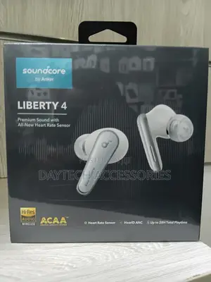 These Are Anker Soundcore Liberty 4 True Wireless Earbuds in White.