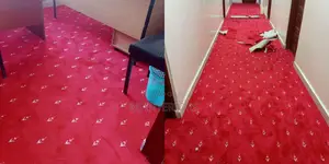 Durable Red Wall to Wall Carpet for Busy Office Floors