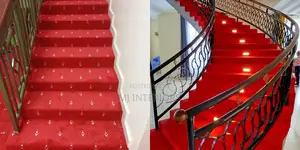 Elegant Red Wall to Wall Carpet for Office Decoration