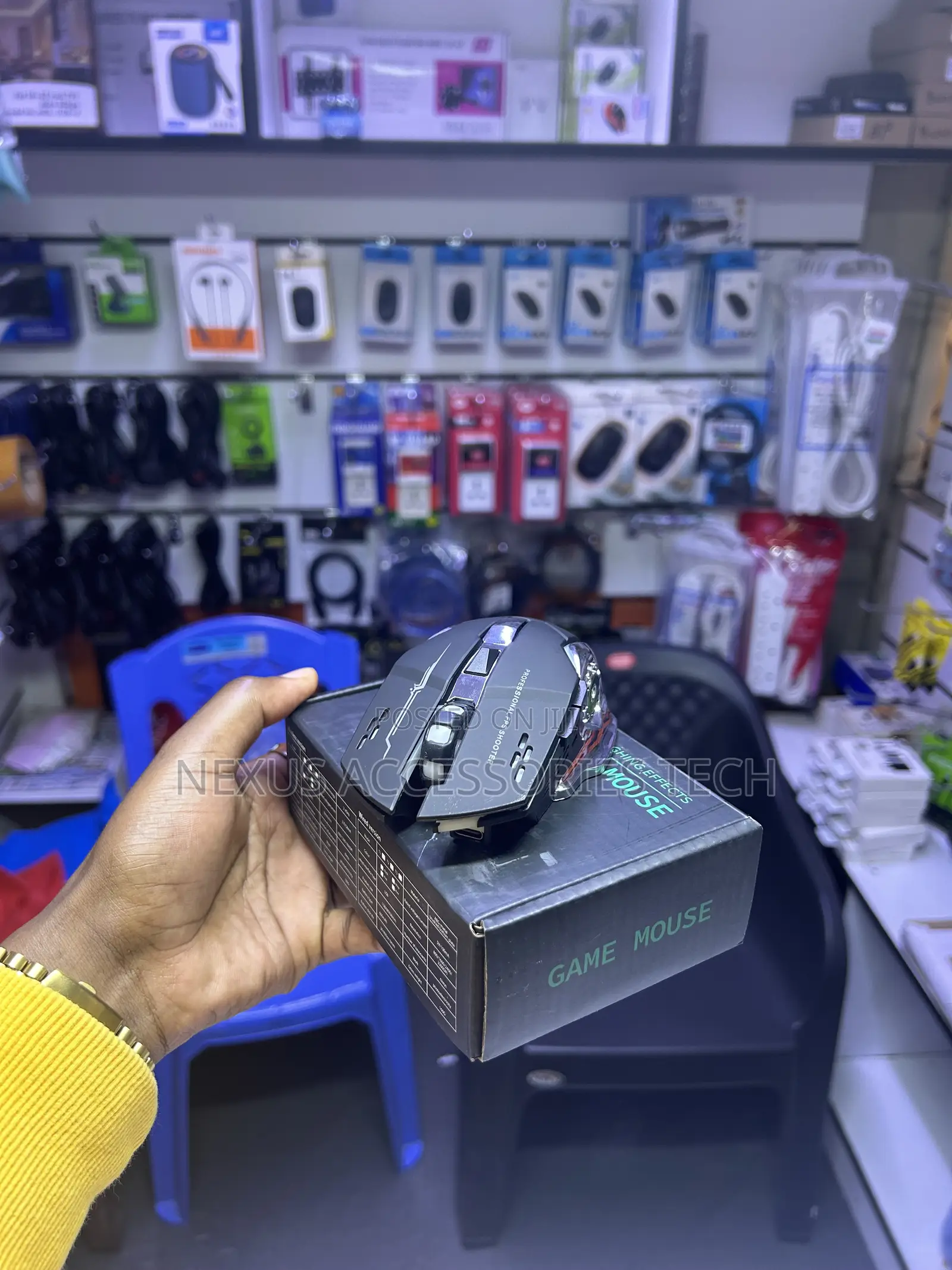 Rechargeable Wireless Gaming Mouse With Bluetooth Rgb Lights