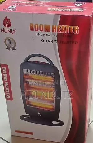 Nunix Room Heater/3 Heat Setting With 1200w
