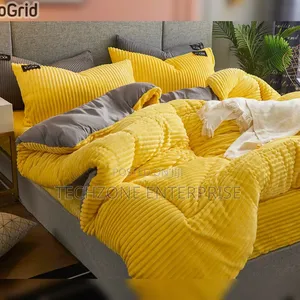 Velvet Duvet With 2 Pillow Cases and One Bedsheet 