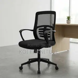 Office Chair : Black Ergonomic Mesh Office Chair