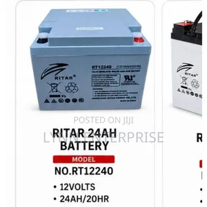Ritah 24ah Battery Dc;12volts, 24ah/20hr