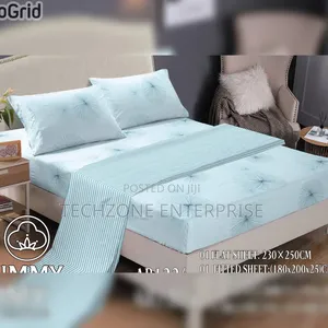 Complete Set Fitted Bedsheet Deep Pocket Design ( King Size ) 