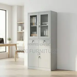 Office Cabinet : 2-Door Metallic Office Filling Cabinet