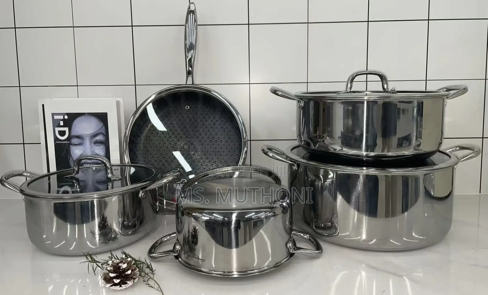 Uakeen Germany Luxury Style 10pcs Cookware Set