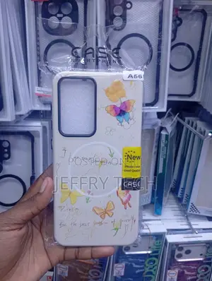 Samsung A56 Floral Butterfly Design and a Magsafe Ring -Multicoloured