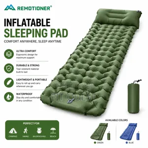 Foot Press Camping Sleeping Mat With Built in Pump Lightweight Air Bed