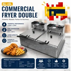 Commercial Deepfryer 6litres Large Capacity