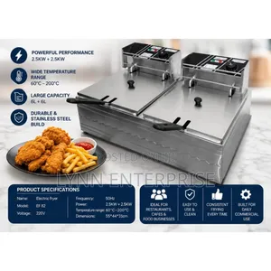 Premier Double Deep Fryer Powerful Performance