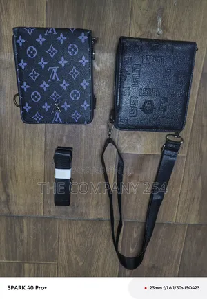 Quality Casual Leather Sling Chest Lv Versace Bags