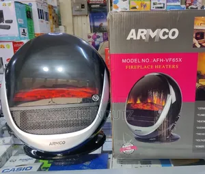 A Fancy Ceramic Heater With a Fire Place/Amcro Fire Place Heater