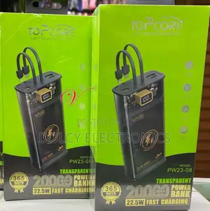 Topcore Pw23 -08 Transparent 20,000mah 22.5w