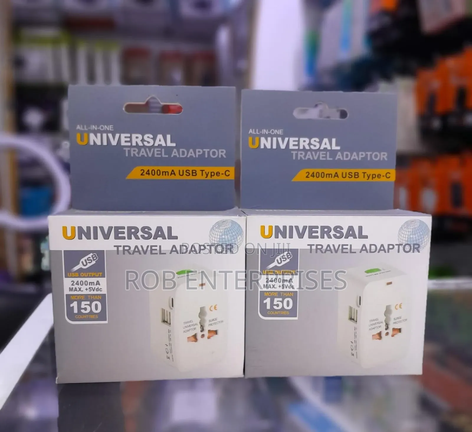 Universal Travel Adapter With Type C Port