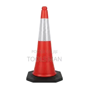 75cm Heavy Duty Reflective Traffic Cone - High Visibility Road Safety