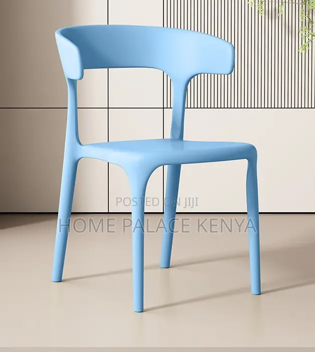 Plastic Chair: Lightweight Plastic Dining Chair With Backrest