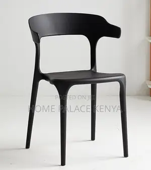 Plastic Chair: Lightweight Plastic Dining Chair With Backrest